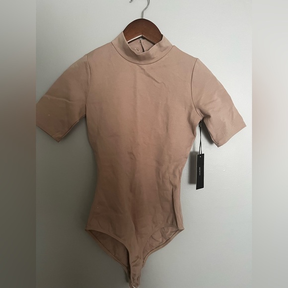 Lulu Tan Turtleneck Bodysuit - Picture 1 of 2